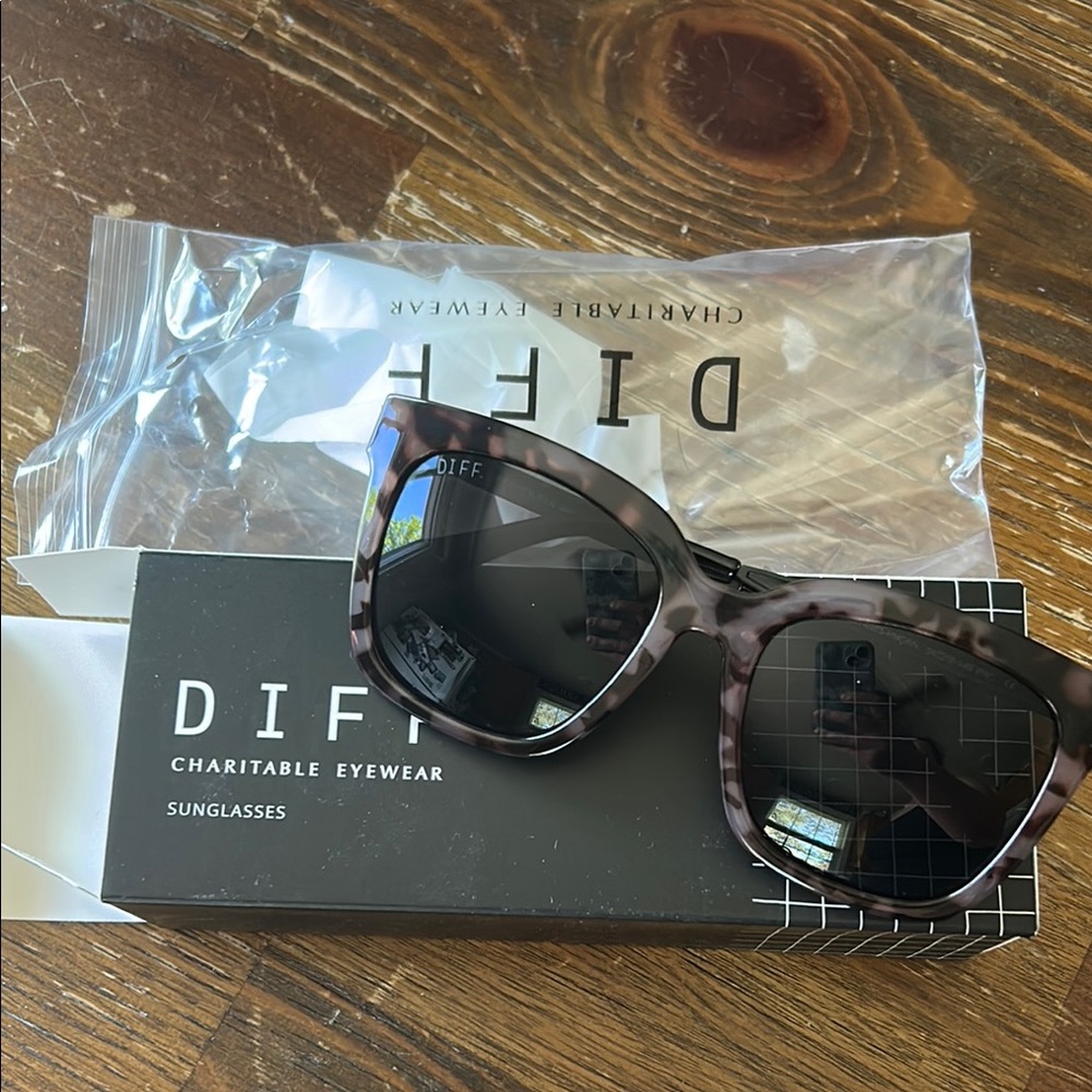 DIFF NIB HAILEY Tortoise Shell Sunglasses